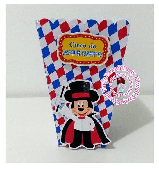 Caixa Pipoca Circo Mickey