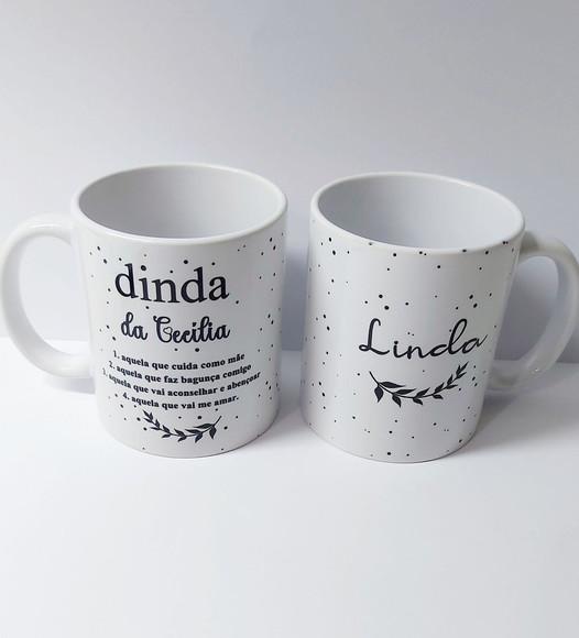 Caneca Dinda e Dindo