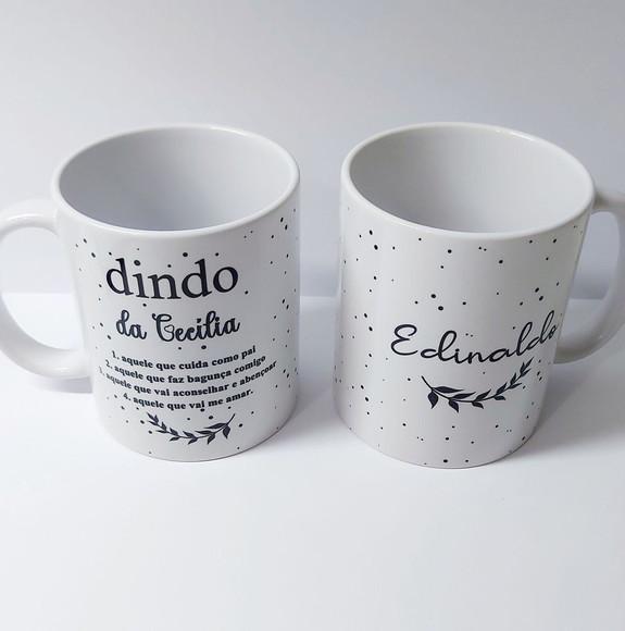 Caneca Dinda e Dindo