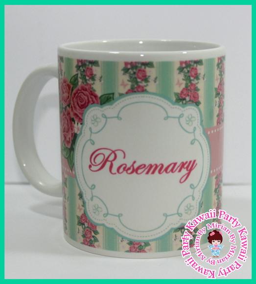 Caneca personalizada floral