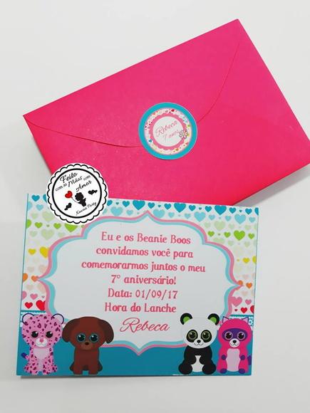 Convite Beanie Boo