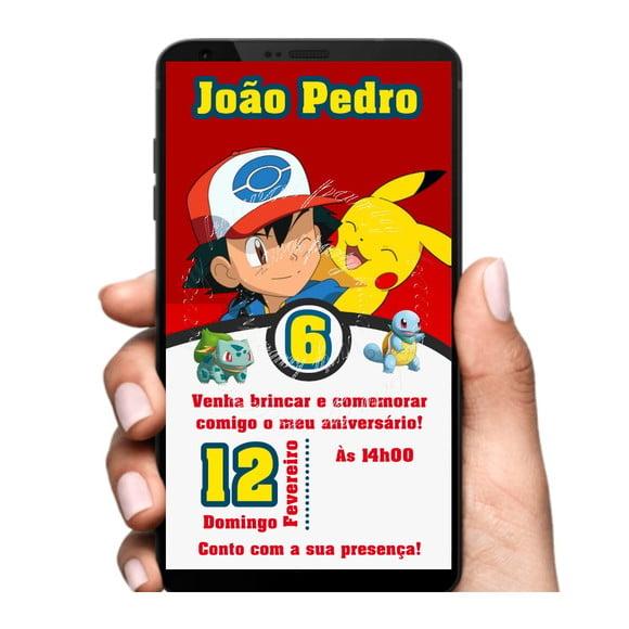 Convite Digital Pokemon