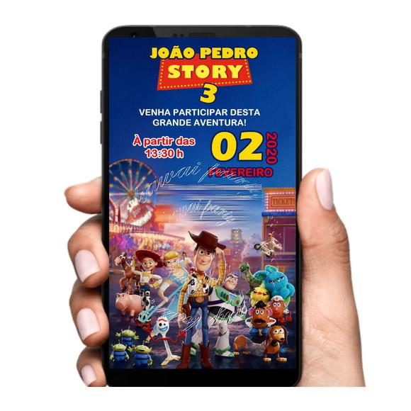 Convite Digital Toy Story