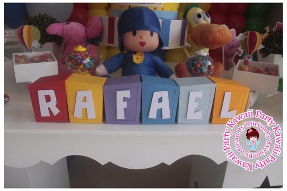Cubo Enfeite de Mesa Pocoyo