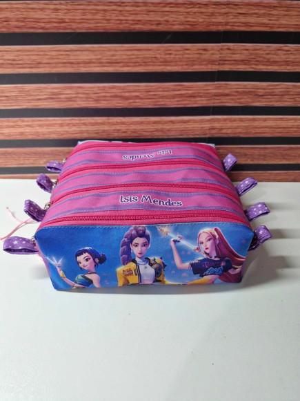 Estojo 4 Divisórias Guerreiras do Kpop