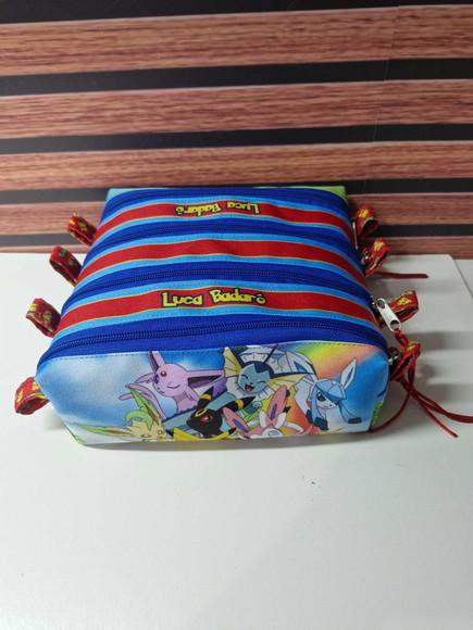 Estojo 4 Divisórias Pokemon