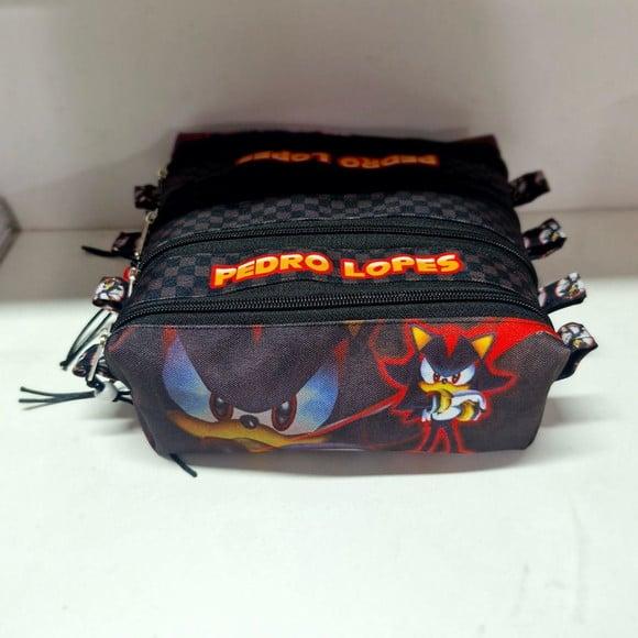 Estojo 4 Divisorias Sonic Shadow