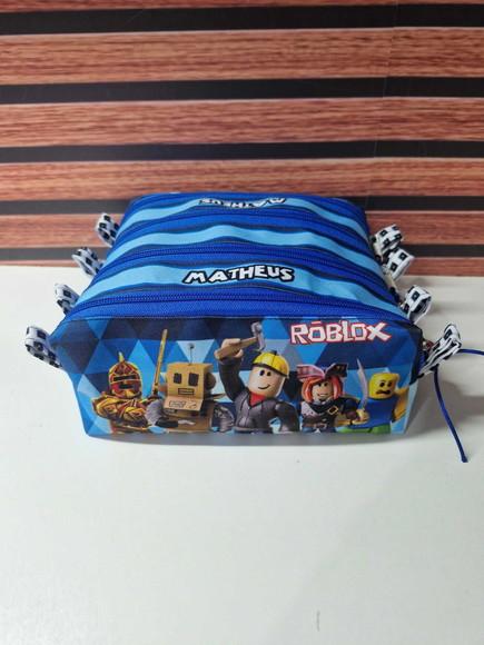 Estojo 4 Divisórias Roblox