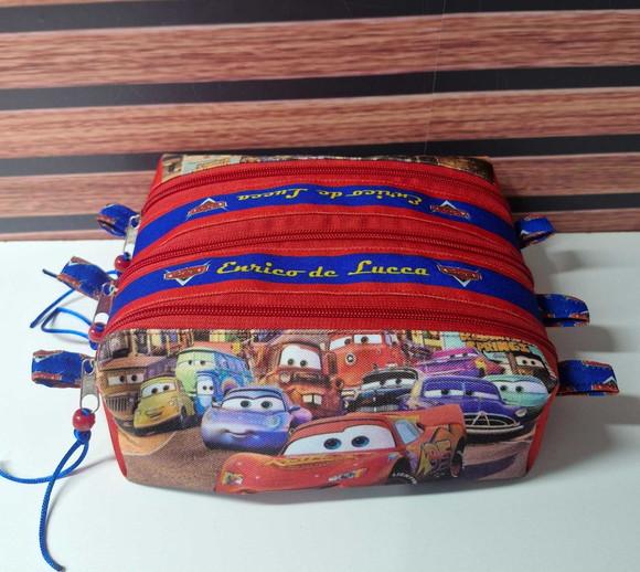 Estojo Triplo Carros