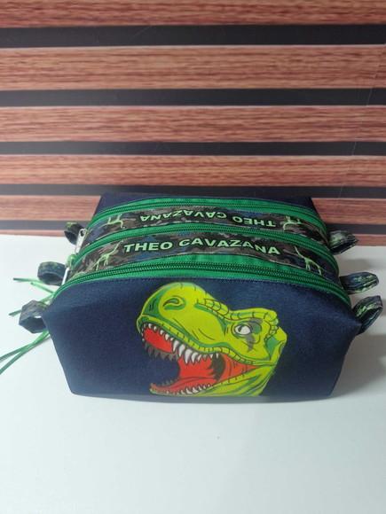 Estojo Triplo Dinossauro
