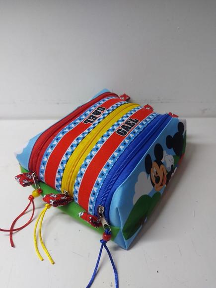 Estojo Triplo Mickey