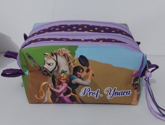 Estojo Triplo Rapunzel