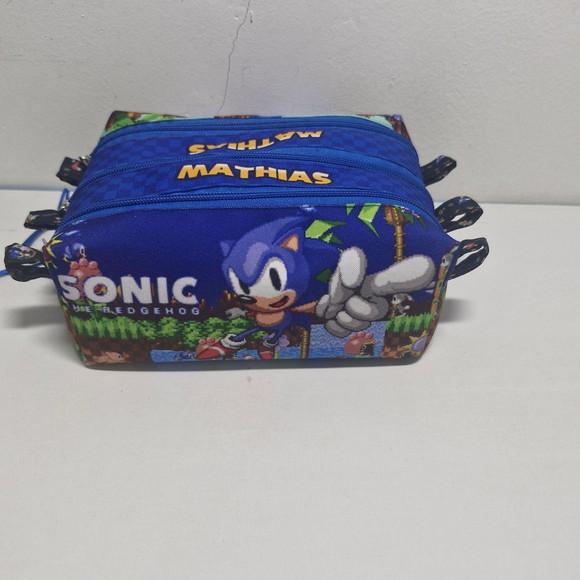 Estojo Triplo Sonic Retro