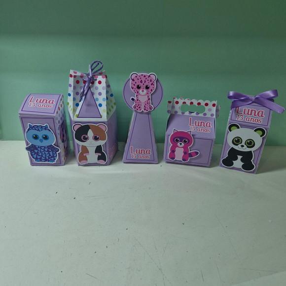 Kit 20 Caixas + 20 Tubetes Beanie Boos