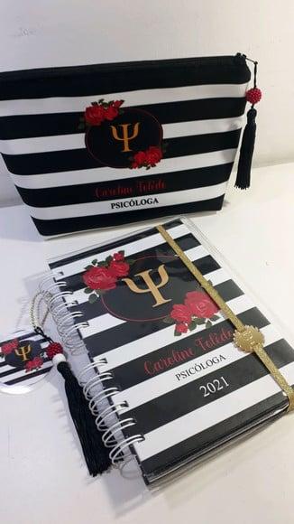 Kit Agenda + Necessaire Psicologia