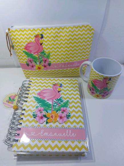 Kit Agenda Flamingo