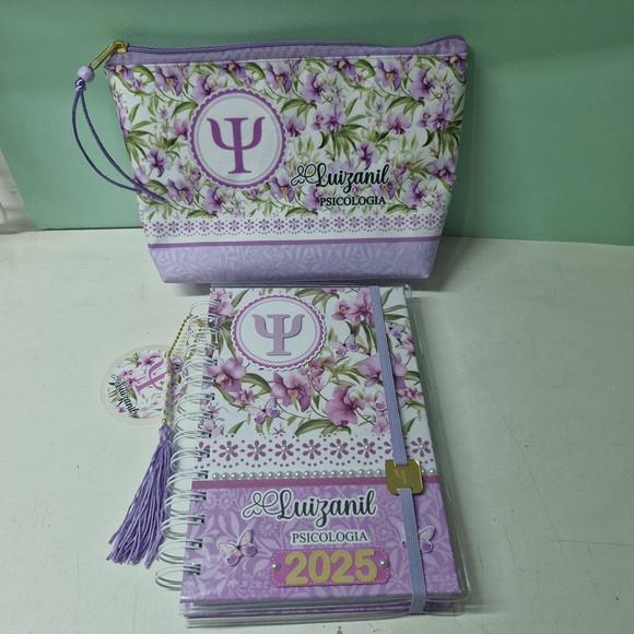 Kit Agenda Psicologia 2027 + Necessaire