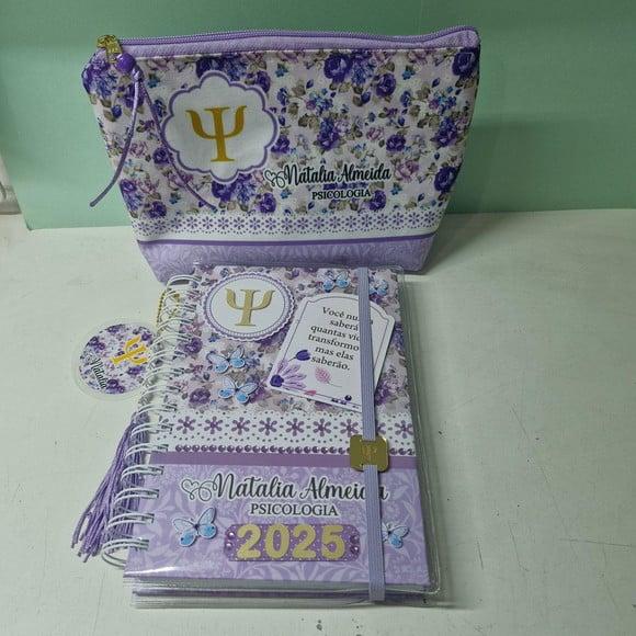Kit Agenda Psicologia 2027 + Necessaire