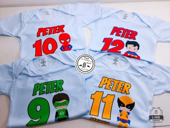Kit Body Mesversario Super Herois