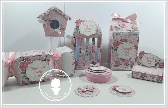 Kit Borboletas Rosa