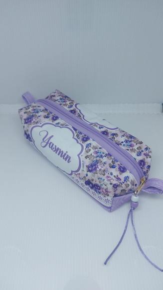 Kit Caderno Flores Lilas