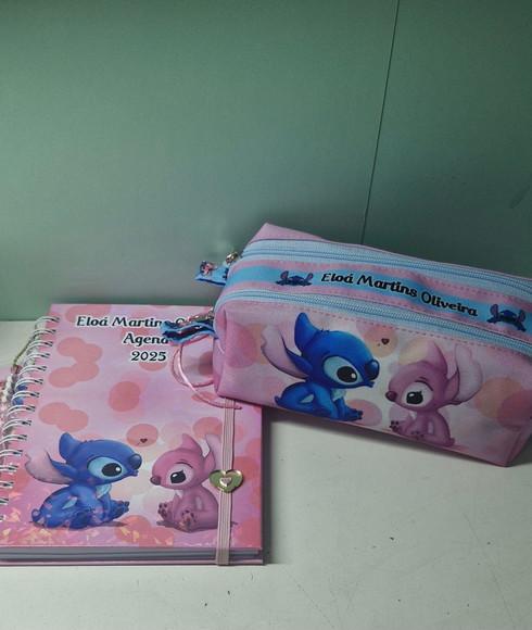 Kit Caderno Litte Stitch