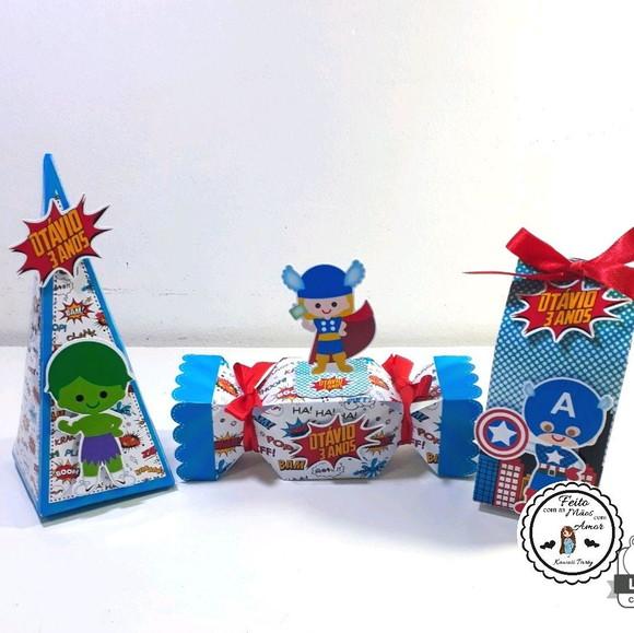 Kit Caixa Vingadores Baby
