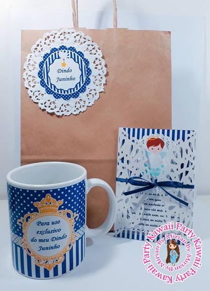 Kit Caneca Convite Batizado