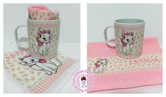 Kit caneca plastica Gata Marie