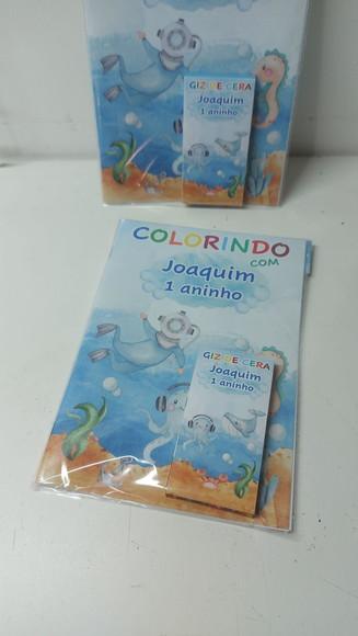Kit Colorir Fundo do Mar