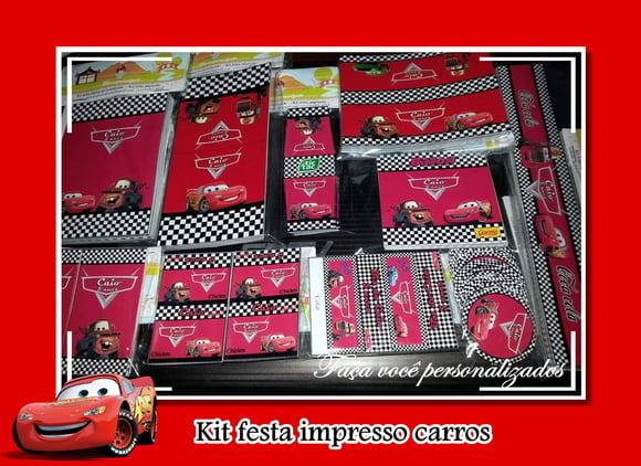 Kit festa impresso carros