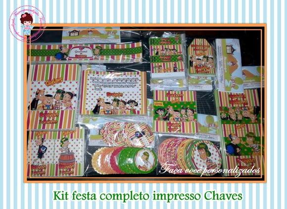Kit festa impresso completo Chaves