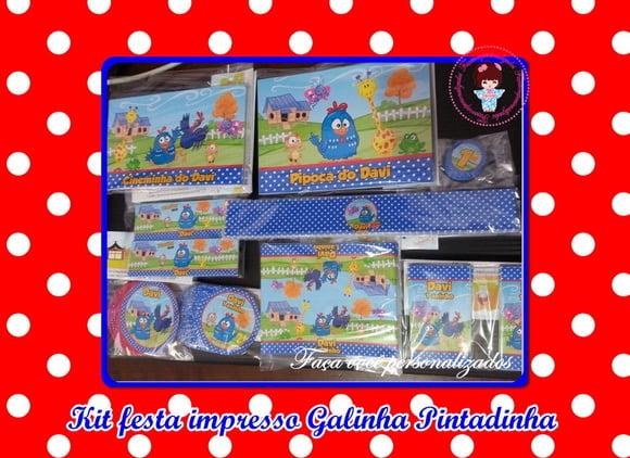 Kit festa impresso Galinha Pintadinha