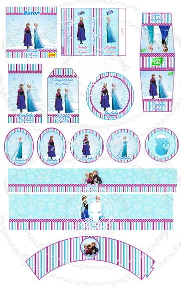 Kit festa impresso guloseimas 2 Frozen