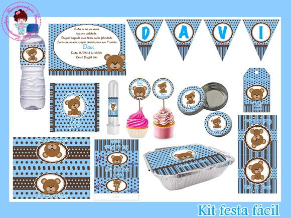 Kit festa personalizado fácil