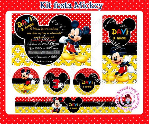 Kit festa simples Mickey