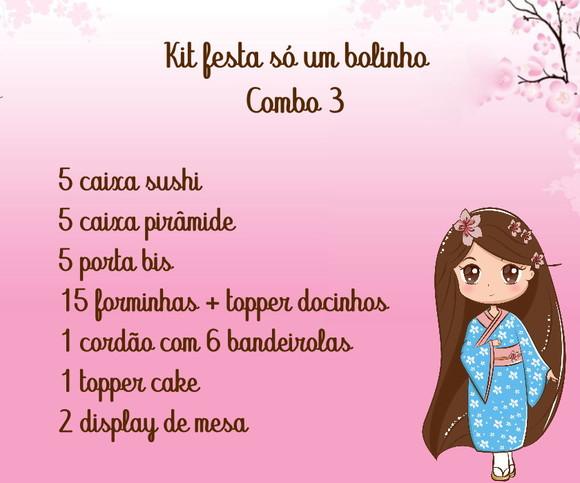 Kit Festa Só 1 Bolinho Combo 3