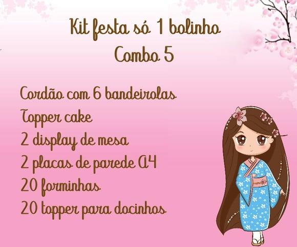 Kit Festa Só 1 Bolinho Combo 5