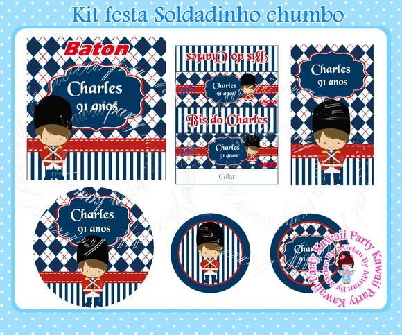 Kit festa Soldadinho Chumbo