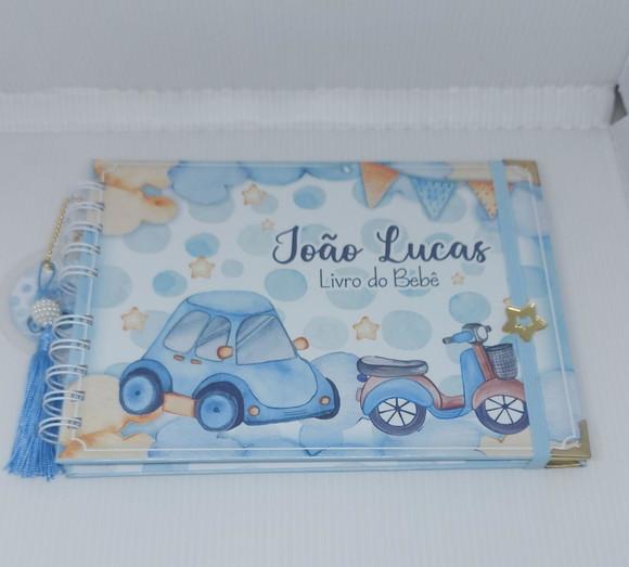 Kit Livro do Bebê + Caderneta Vacina Carrinho
