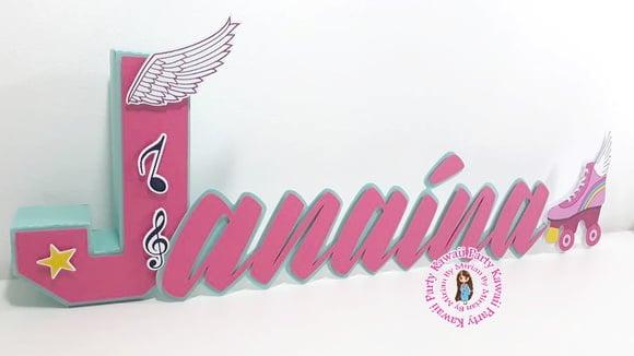 Letra 3d + Cursiva Soy Luna