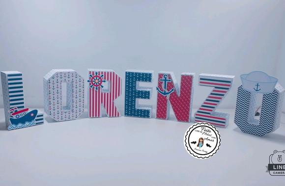 Letra 3d Marinheiro