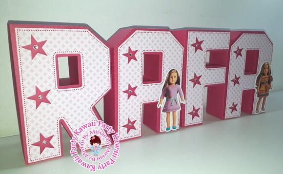 Letras 3d American Girl