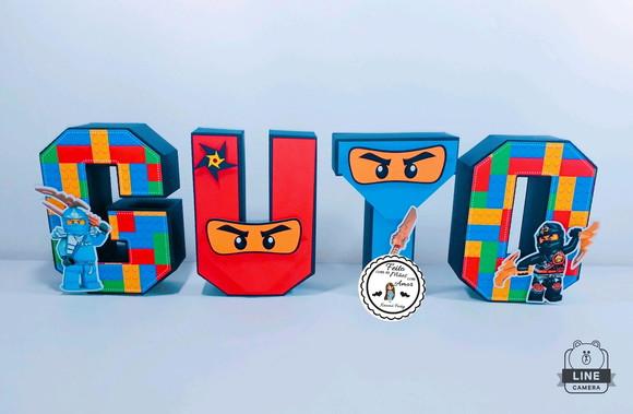 Letras 3d Ninjago