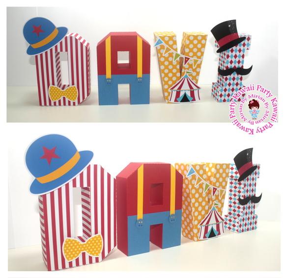 Letras 3d Circo