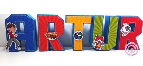 Letras 3d Yokai Watch