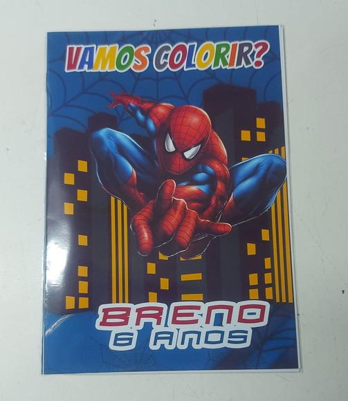 Livro Colorir Homem Aranha