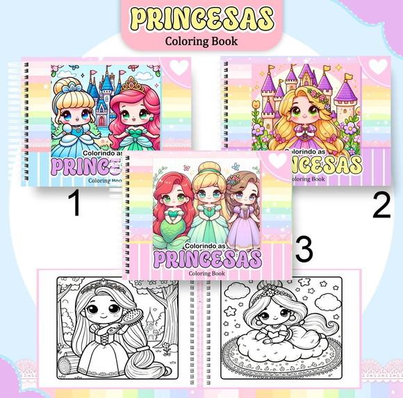 Livro Colorir Princesas