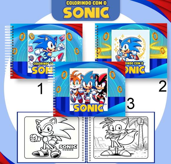 Livro Colorir Sonic