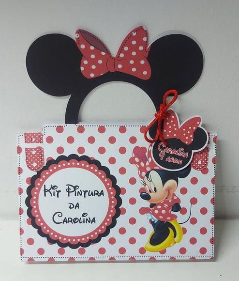 Maletinha Colorir Minnie Vermelha